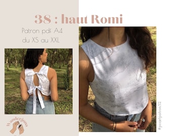 038 haut Romi - PATRON PDF A4 (in french only/ en français seulement)