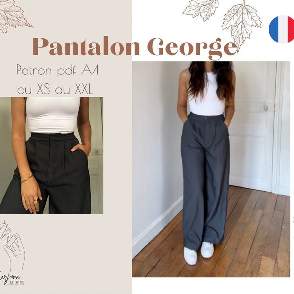 Pantalon George - PATRON PDF A4 (in french only/ en français seulement)