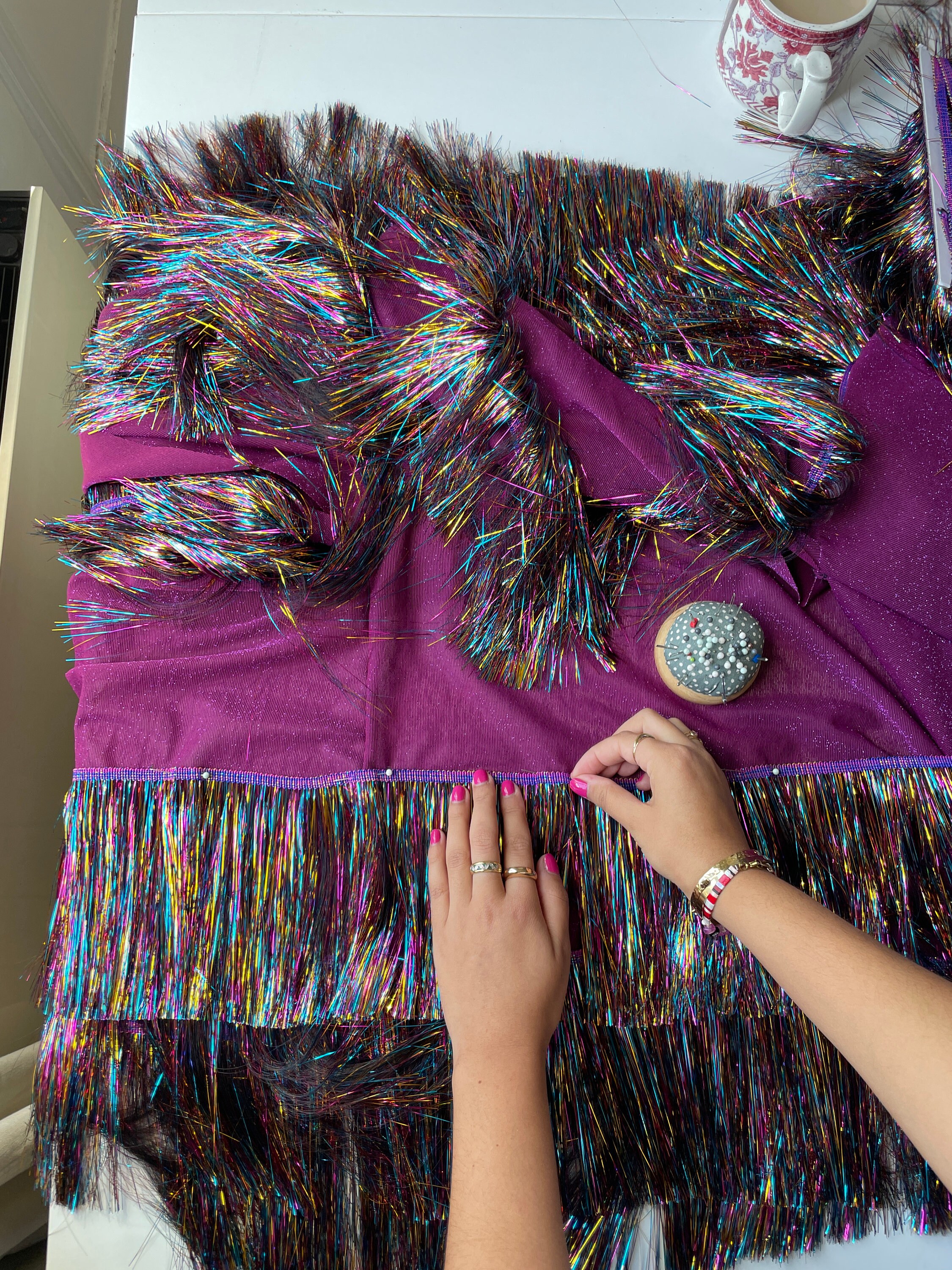 Party crasher fringe jacket sale