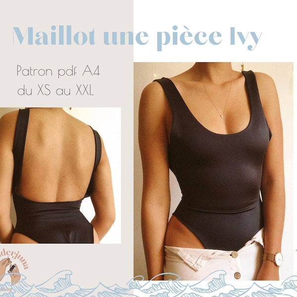 Maillot une pièce Ivy - PATRON PDF A4 (in french only/ en français seulement)