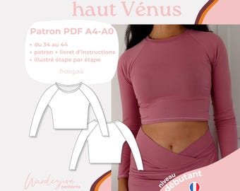 Top Venus - Patrón francés A4/A0