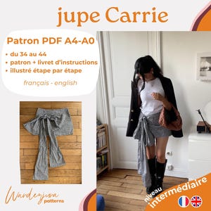 The Carrie Skirt (Shorts) - PDF PATTERN A4-A0 FR, easy sewing pattern, Wanderjuna Patterns skirt-shorts tutorial