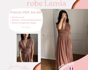 Vestido Lamia - Patrón francés A4/A0