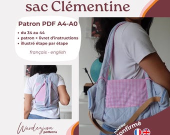 Bolso Clémentine - Patrón francés A4/A0