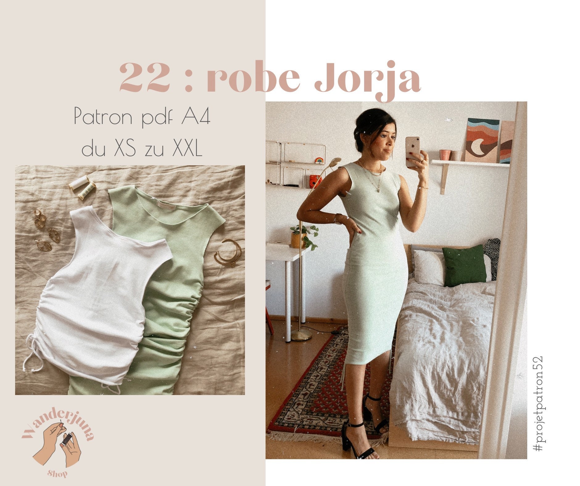 022 robe Jorja - PATRON PDF A4
