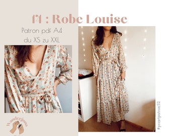 014 Louise dress - A4 PDF PATTERN (in french only)