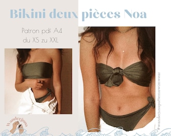 Bikini deux pièces NOA - PATRON PDF A4 (in french only/ en français seulement)