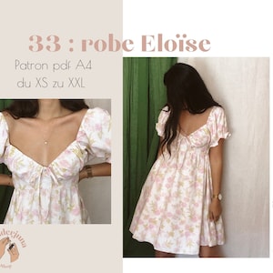 033 robe Eloise PATRON PDF A4 in french only/ en français seulement image 1