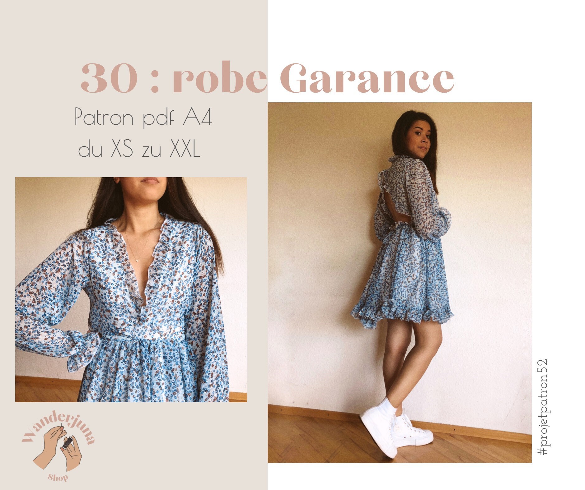 030 robe Garance - PATRON PDF A4