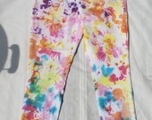 Multi-Colored Super Soft Summer White Jeans (Size 10)