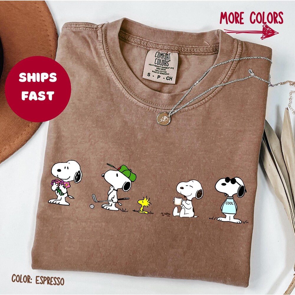 Snoopy Shirt, Cute Peanuts Gang Tee, Snoopy Love Heart Shirt, Vintage Cartoon Top, Anniversary Gift , Gift For A Friend Shirtcanvas