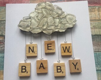 Baby love/ New baby card/ congratulations card/ adoption card/ christening card/ new grandparents/ new parents / baby shower