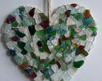 Seaglass Heart  wall art