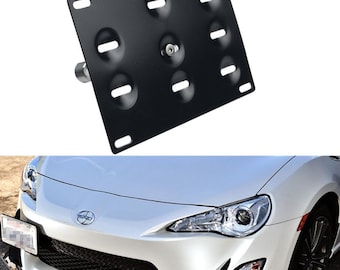 Front Bumper Tow Hook Cover Fascia License Plate Bracket Frame Holder For Toyota Scion FRS Subaru Impreza 86 WRX BRZ STi 2.5L Boxer Engine