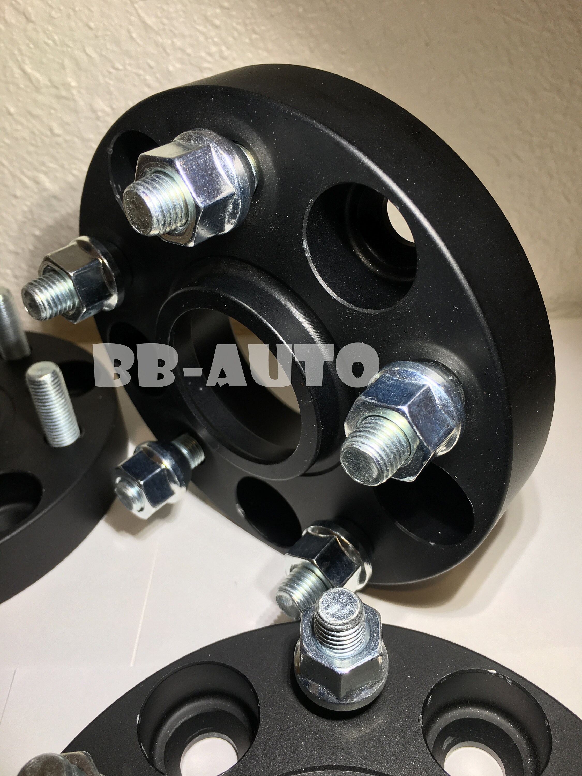 Black Wheel Spacers 4pcs 5x114.3 60.1 Center Bore Hub Centric Etsy UK