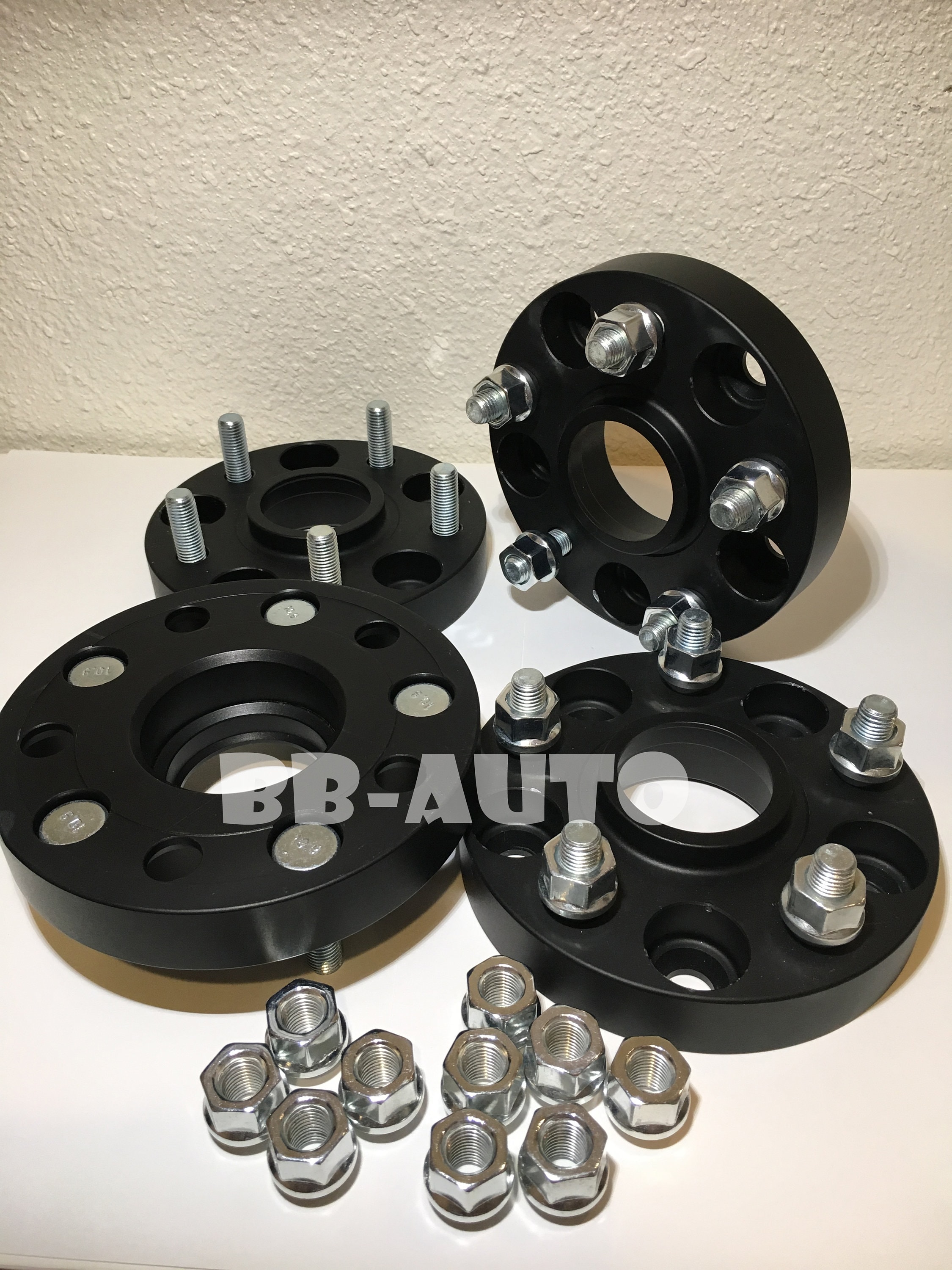 Black Wheel Spacers 4pcs 5x114.3 60.1 Center Bore Hub Centric Etsy UK