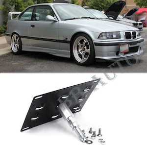 Front Bumper Body Kit Tow Hook Hole Cover License Plate relocate Bracket Frame Holder For 92-98 BMW E36 M3 318i 320i 323i 325i 328i S50B30US