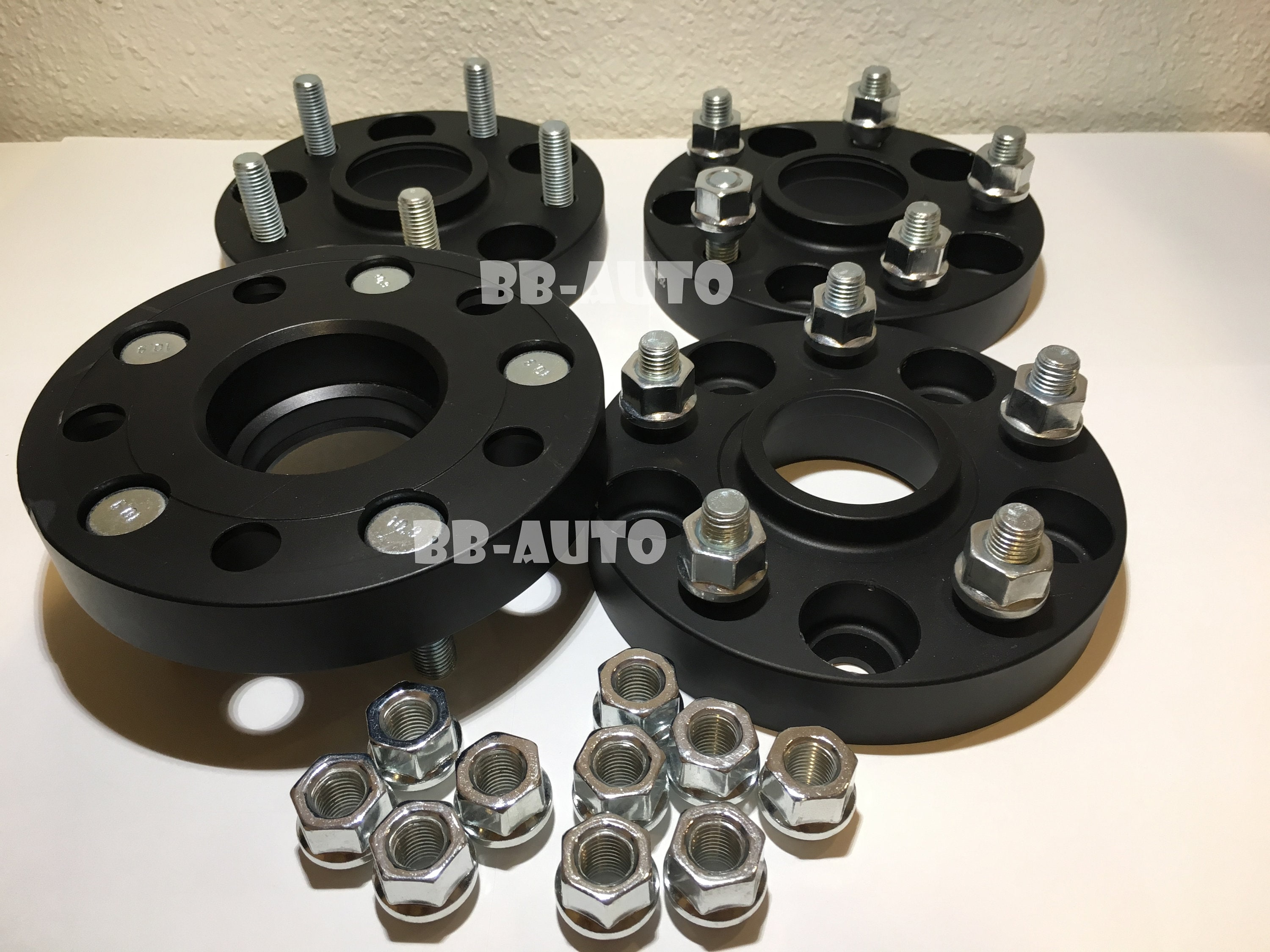 Black Wheel Spacers 4pcs 5x114.3 60.1 Center Bore Hub Centric Etsy UK