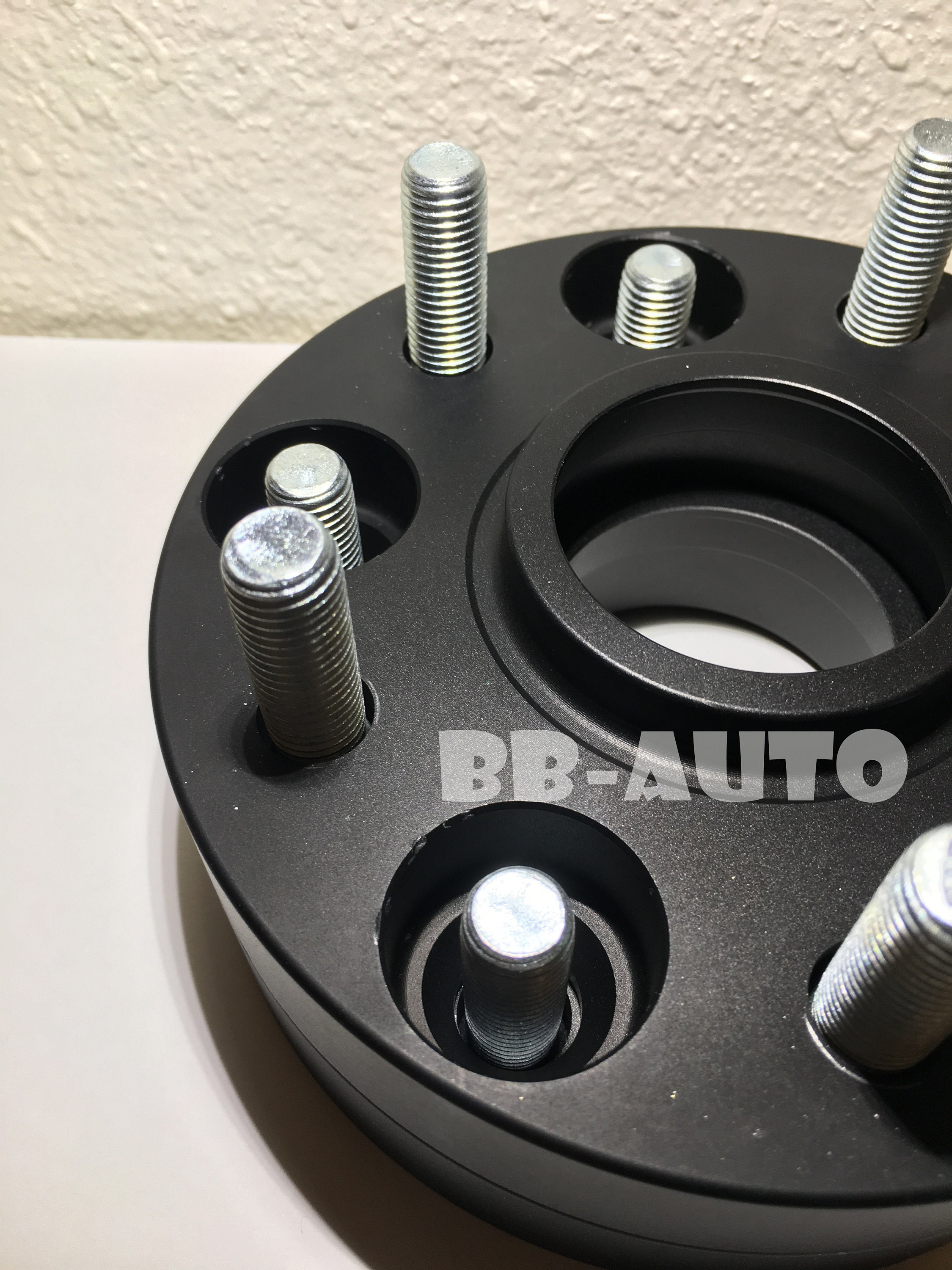 Black Wheel Spacers 4pcs 5x114.3 60.1 Center Bore Hub Centric M12X1.5