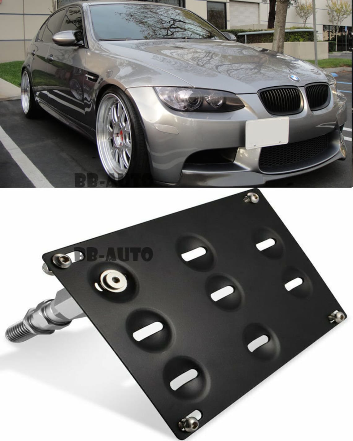 Front Bumper Tow Hook Hole Cover License Plate Relocate Etsy