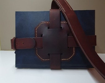 leather book carrier