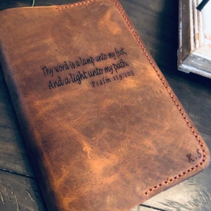 book cover,bible cover,bibel register, leather bible cover,book covers,bible case,leather book cover, leather accessories,custom book cover image 5