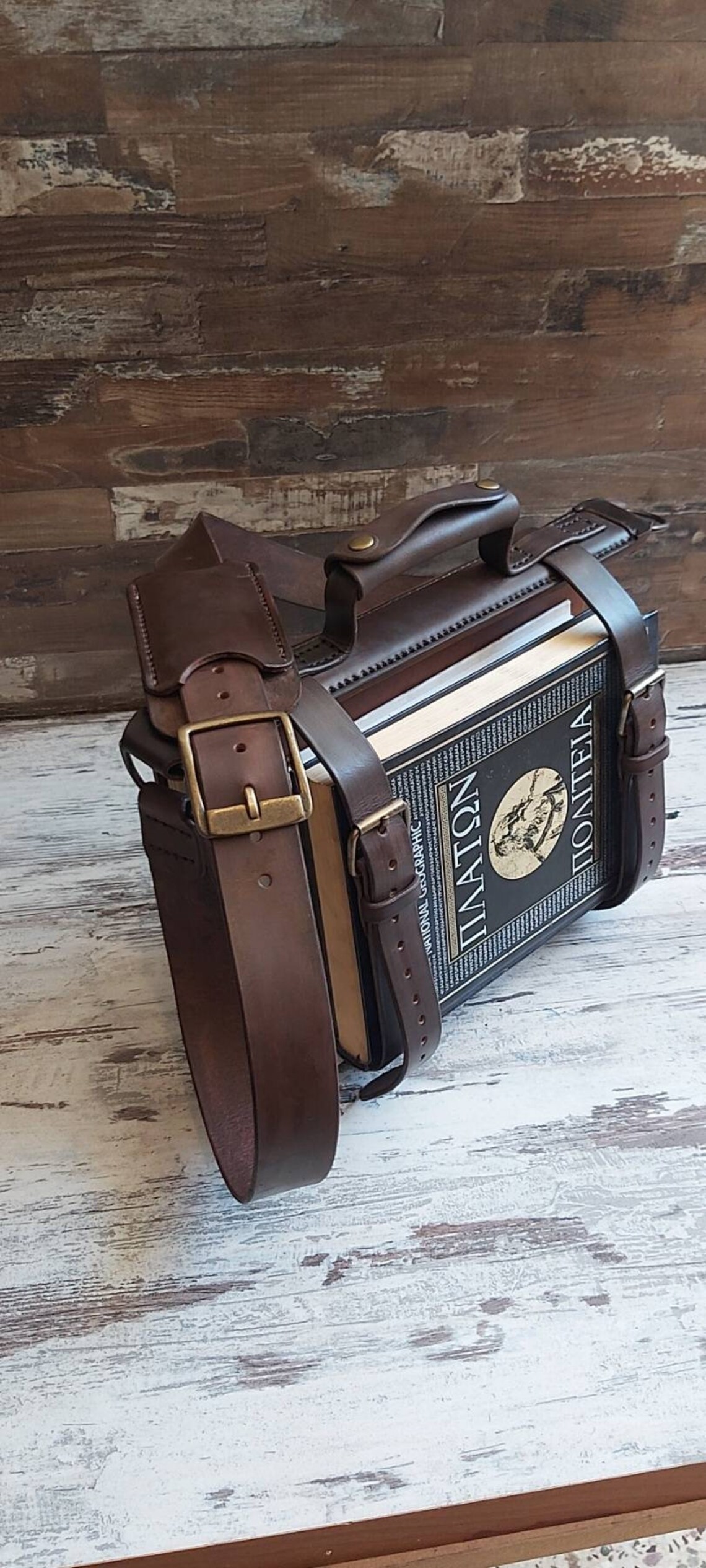 Book Strap Carrier Leather Book BeltAdjustable Book Strap Etsy