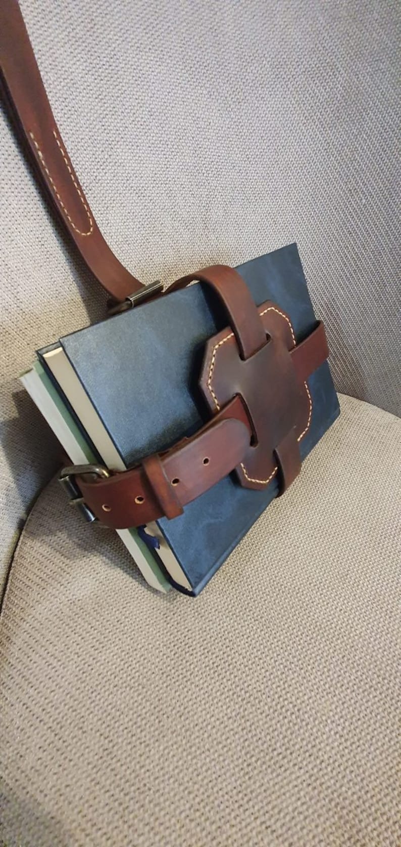 Book Strap Carrier Leather Book BeltAdjustable Book Strap Etsy