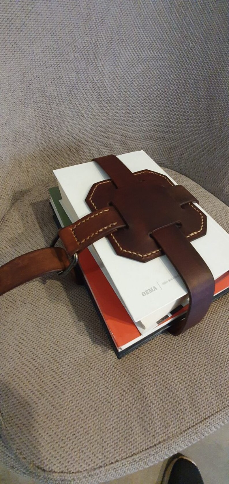 Book Strap Carrier Leather Book BeltAdjustable Book Strap Etsy