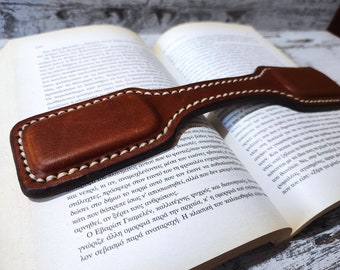 Accesorios de escritorio, accesorios para libros, porta páginas de libros, accesorios de escritorio de oficina, accesorios de cuero, peso para libros, porta páginas