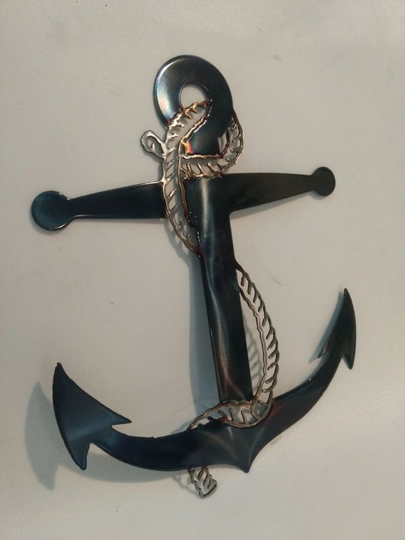Ship Anchor Metal Wall Art Etsy