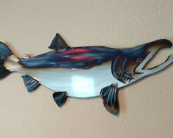 King Salmon Metal Wall Art