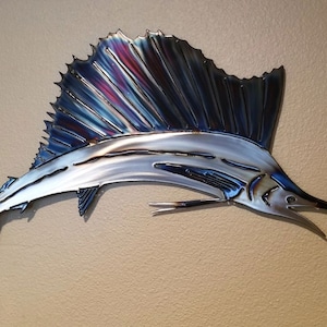 Metal Sailfish Wall Art