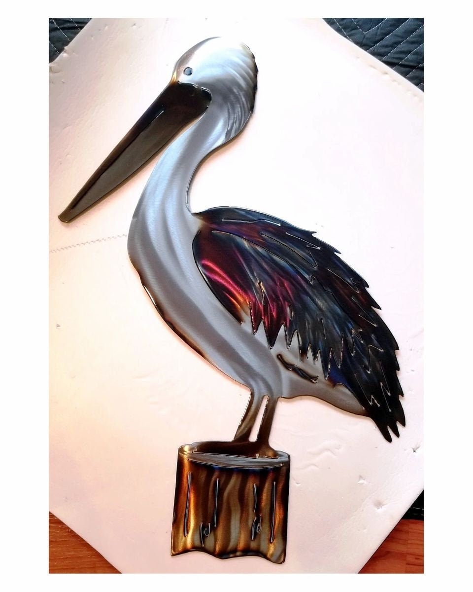 Metal Pelican Etsy