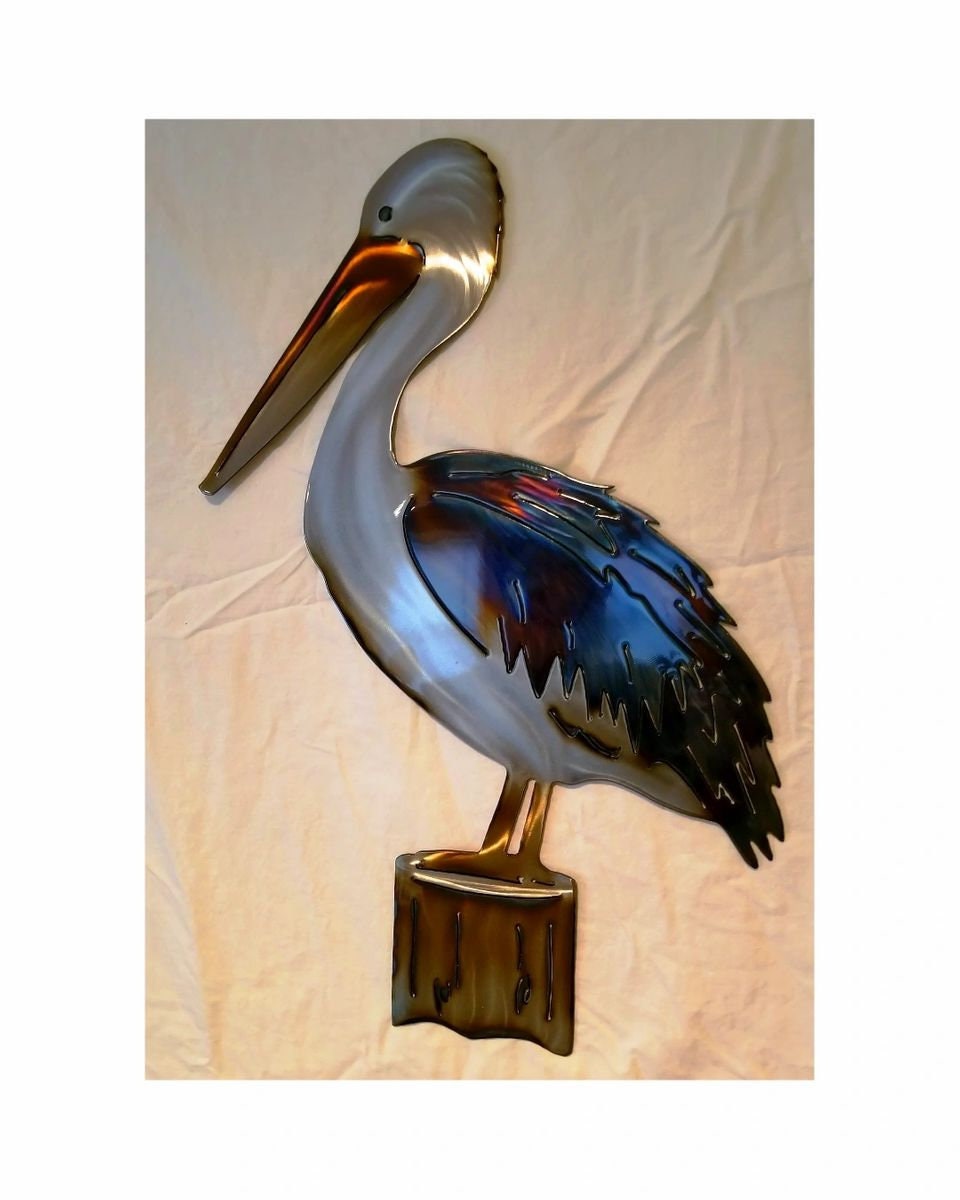Metal Pelican Etsy