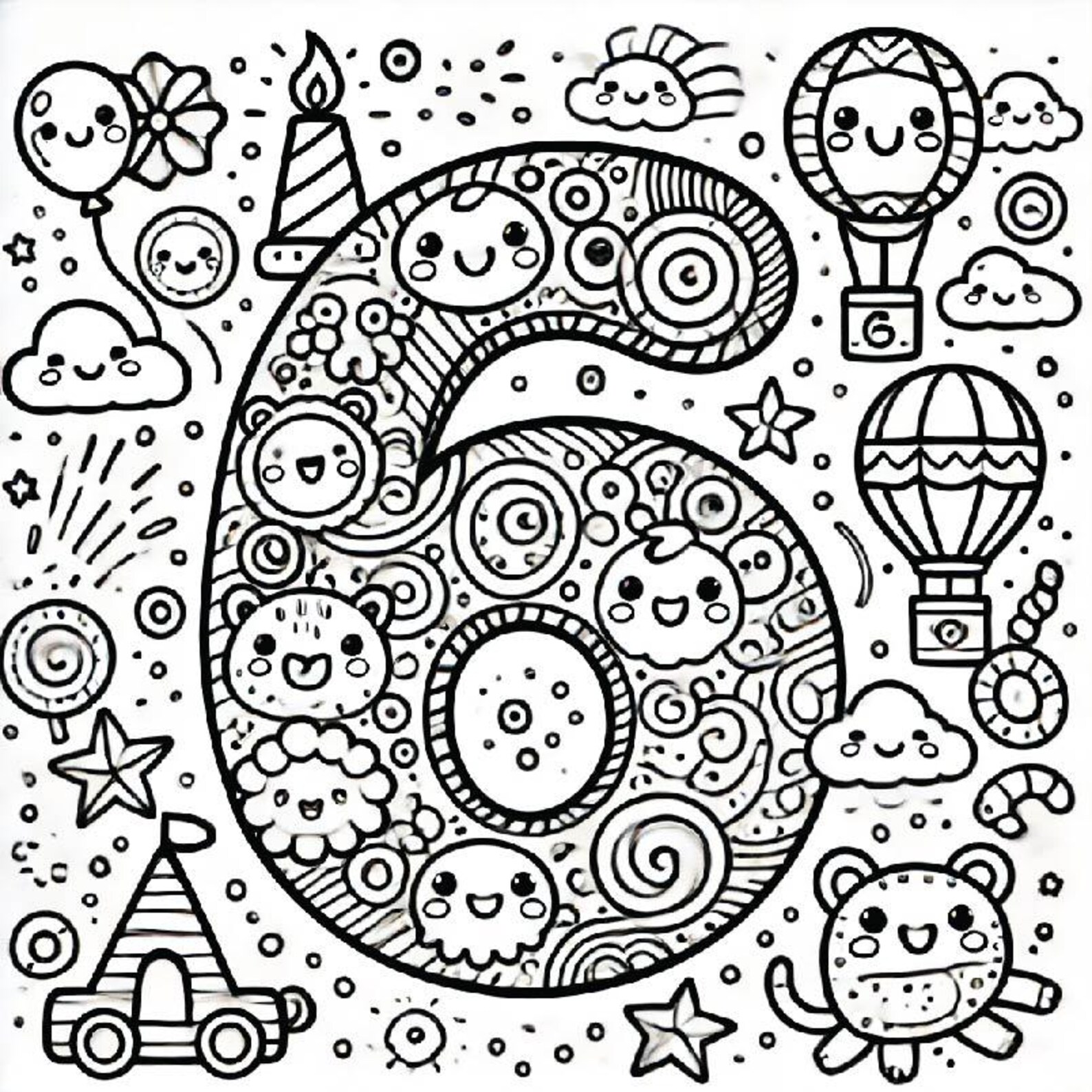 Number Coloring Book Number Printable Book Coloring Printable Book ...