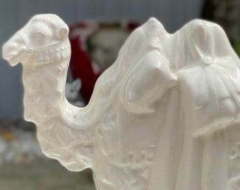 Glazed Merchant Camel Ceramic Piece