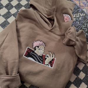 Special Edition Anime Sukuna Embroidered Hoodie
