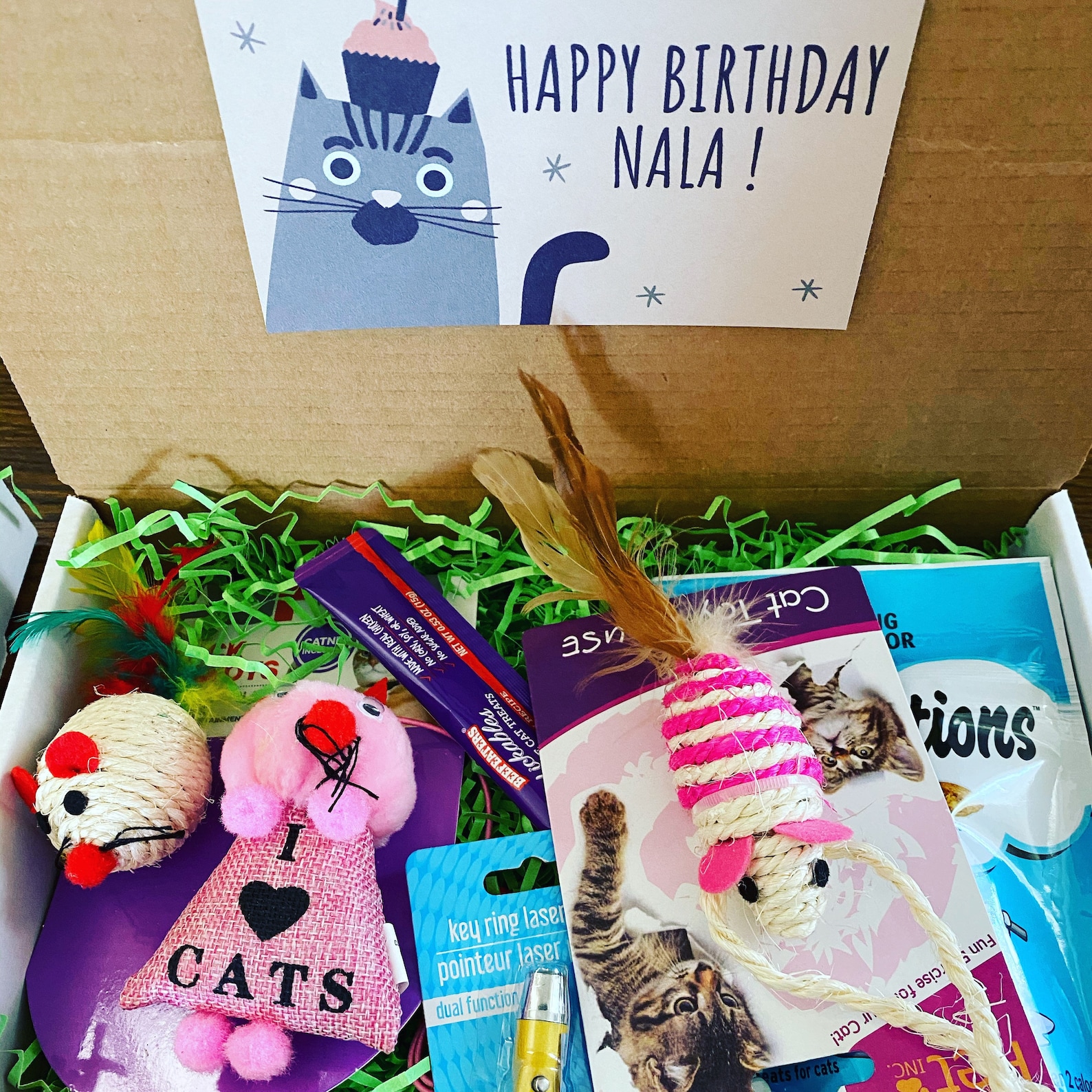 Cat gift Cat Gift Box Cat Toys New Cat GiftsCat Present Etsy