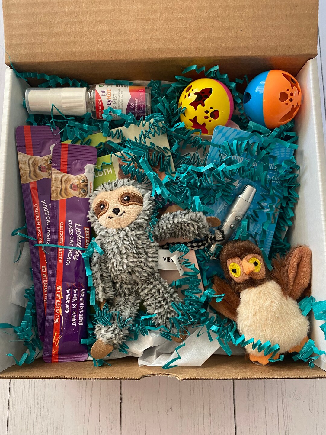 Cat Gift Cat Gift Box Cat Toys New Cat Gifts Cat Present Etsy