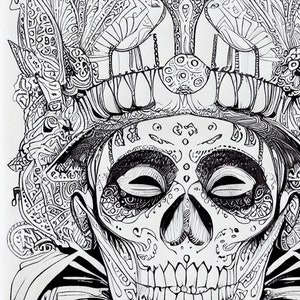 Coloring Pages Printable Adult Coloring Page Book Instant Download Grayscale Illustration PDF