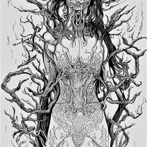Coloring Pages Printable Adult Coloring Page Book Instant Download Grayscale Illustration PDF