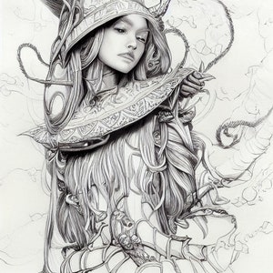 Coloring Pages Printable Adult Colouring Page Book Instant Download Grayscale Illustration PDF