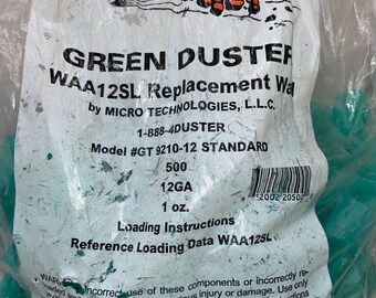 Nothing But Dust Green Duster-Green Duster--WAA12SL-Model GT-9210-12 Standard- 12 Gauge by Micro Technologies 1 OZ