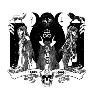 Triple Moon Goddess Fine Art Poster