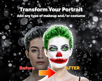 Professional Makeup Artist Instagram Social Media Makeup Filter | Halloween Decor Portrait | Aesthetic Social Media | Halloween Makeup
