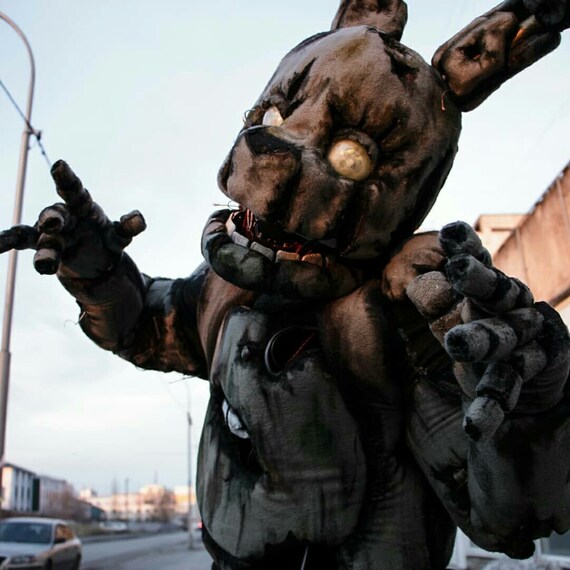 Fnaf Cosplay Springtrap Costume Game Cosplay Five Nights At Etsy