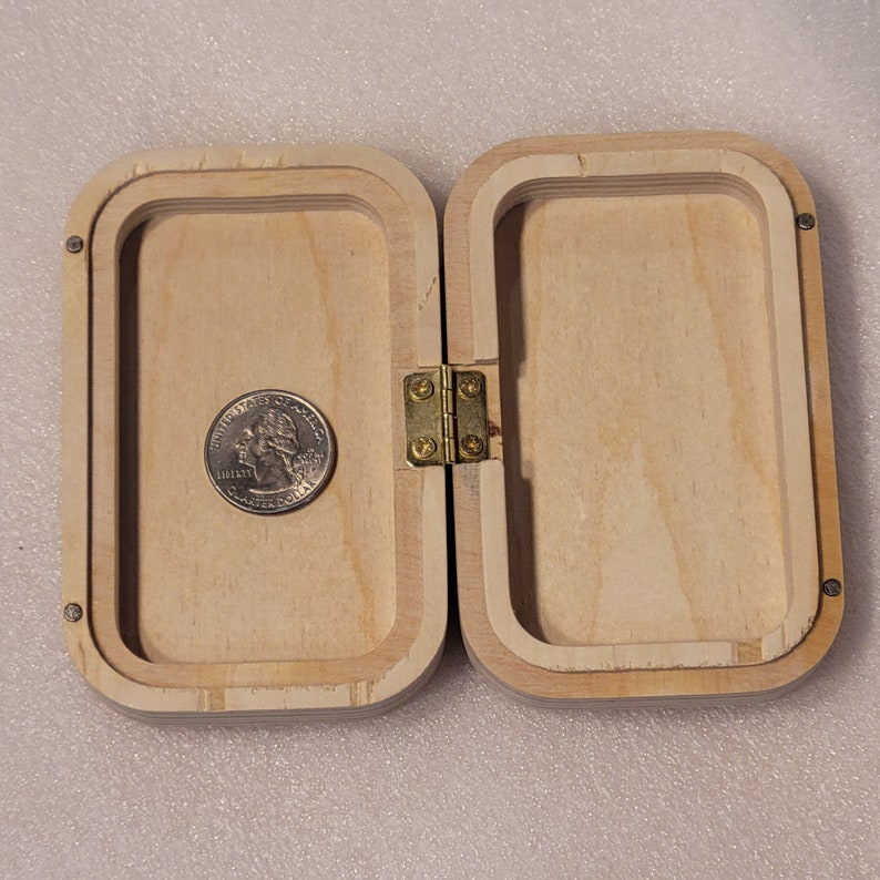 Unfinished Small Wooden Rectangle Box With Hinges/ Tiny Box To Etsy