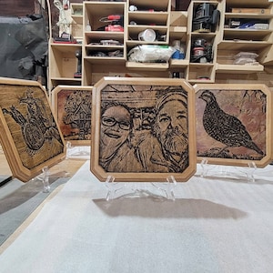 Custom Photo Engraved Portrait/ Your Photo/ wall hanger/ carved picture/ wall carving/photograph/memorial/wedding gift/keep sake/thin border