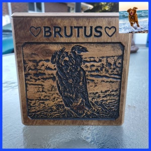 Unique Photo Carved Pet Urn